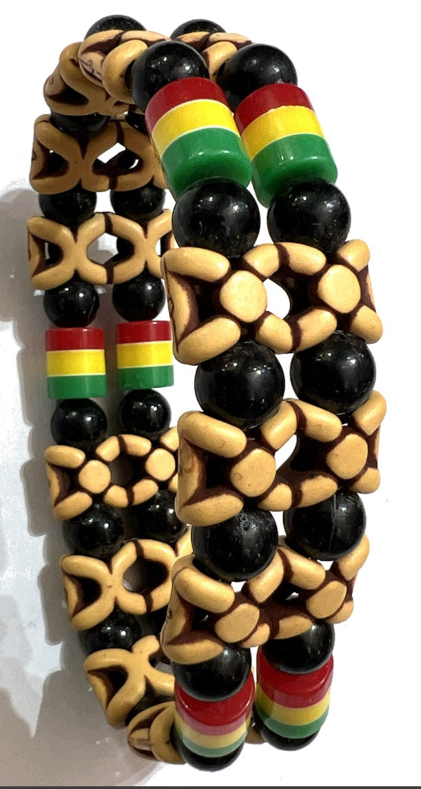 Rastafari Bead Bracelet