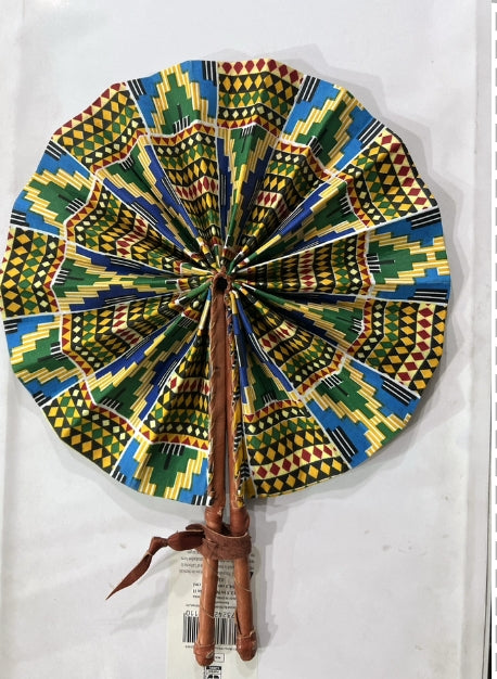 African Print Hand Fan
