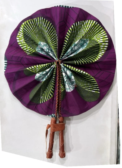 African Print Hand Fan