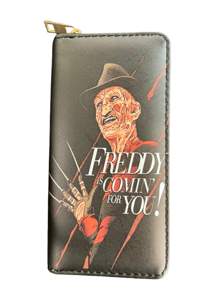 Zip-Up Wallet- Freddy Krueger Design