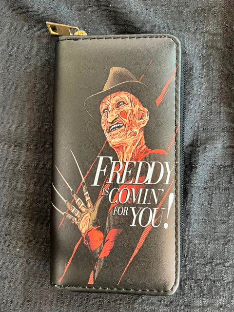 Zip-Up Wallet- Freddy Krueger Design