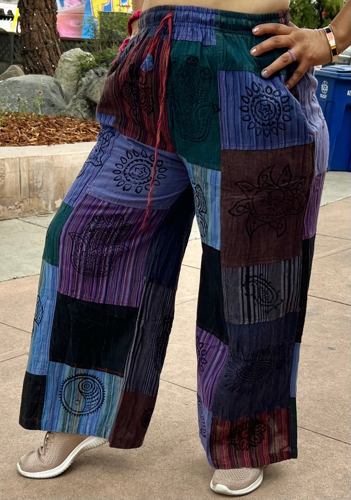 Patchwork Jogger Pants