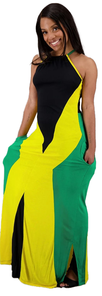 Rasta Maxi dress One size fit