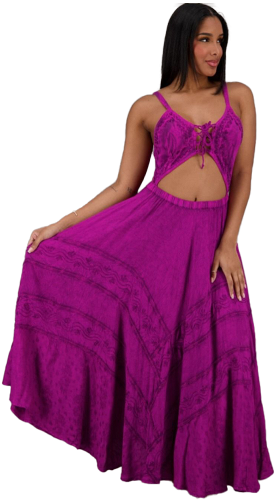 Bohemian-Chic One-Piece Skirt and Top