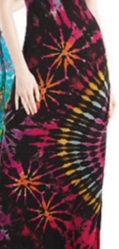 Criss-Cross Tie-Dye Maxi Dress: