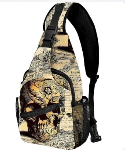 Vintage Skull Sling Bag